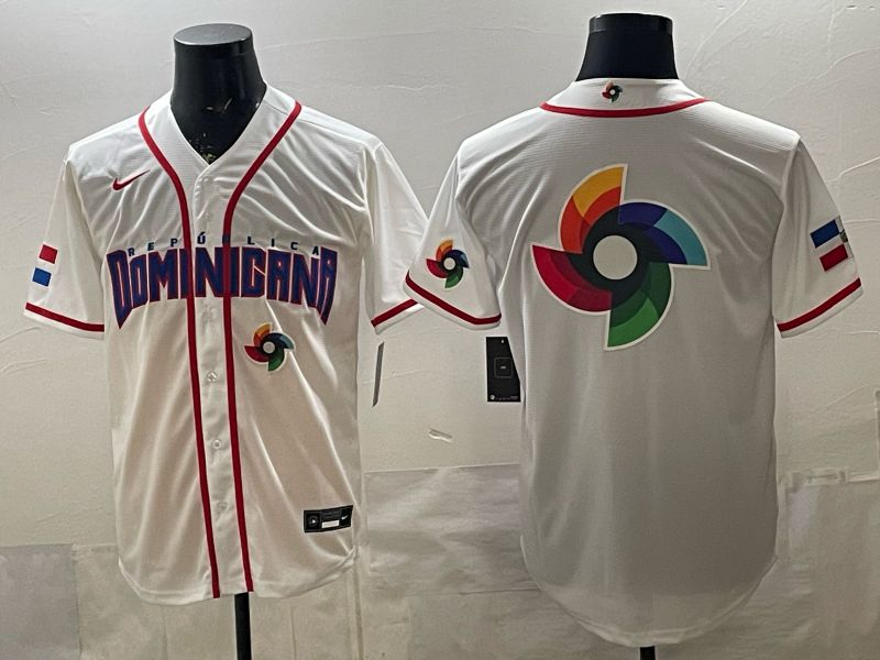 Men 2026 World Cub Blank White Game Nike MLB Jersey style 008->->MLB Jersey